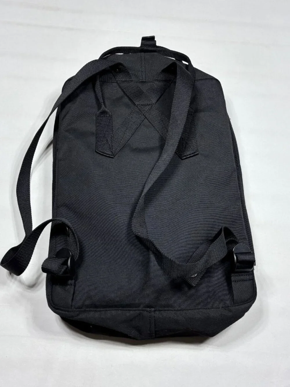 Fjallraven Re-Kanken Black Monochrome Recycled Polyester Backpack Daypack 16L